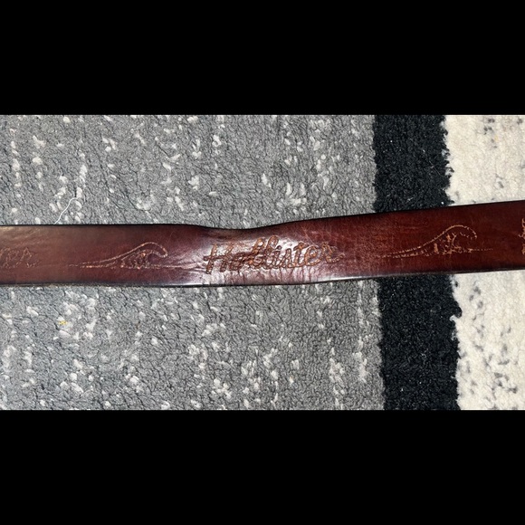 Genuine rawhide leather Hollister belt RUGGED! - Picture 7 of 11
